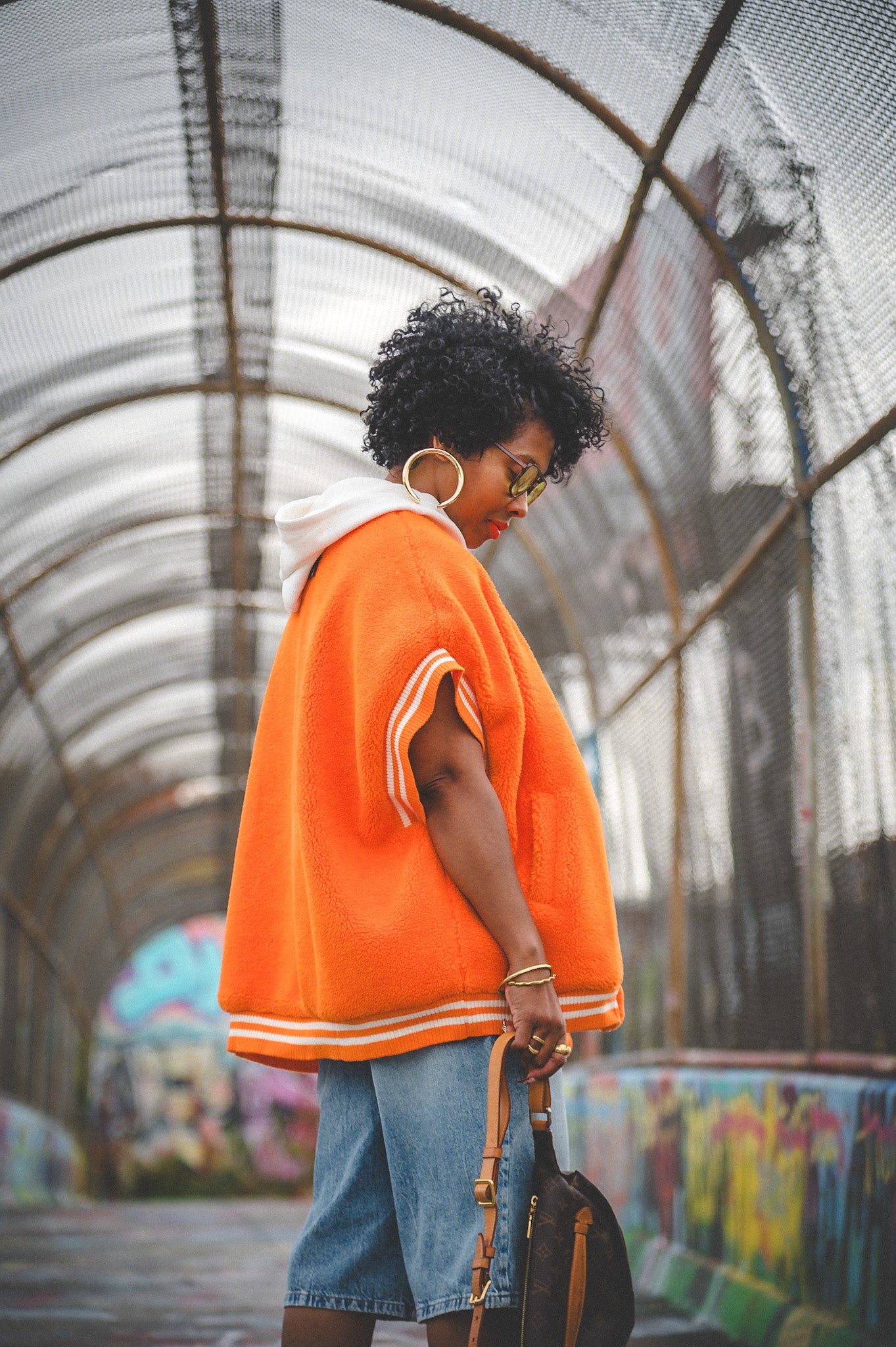 OVERSIZED ORANGE VEST-ONE SIZE