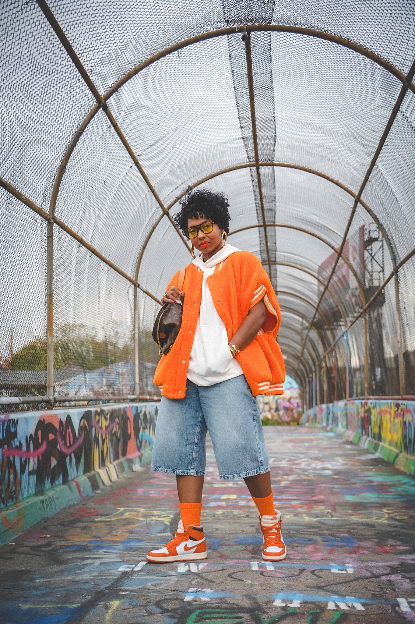 OVERSIZED ORANGE VEST-ONE SIZE