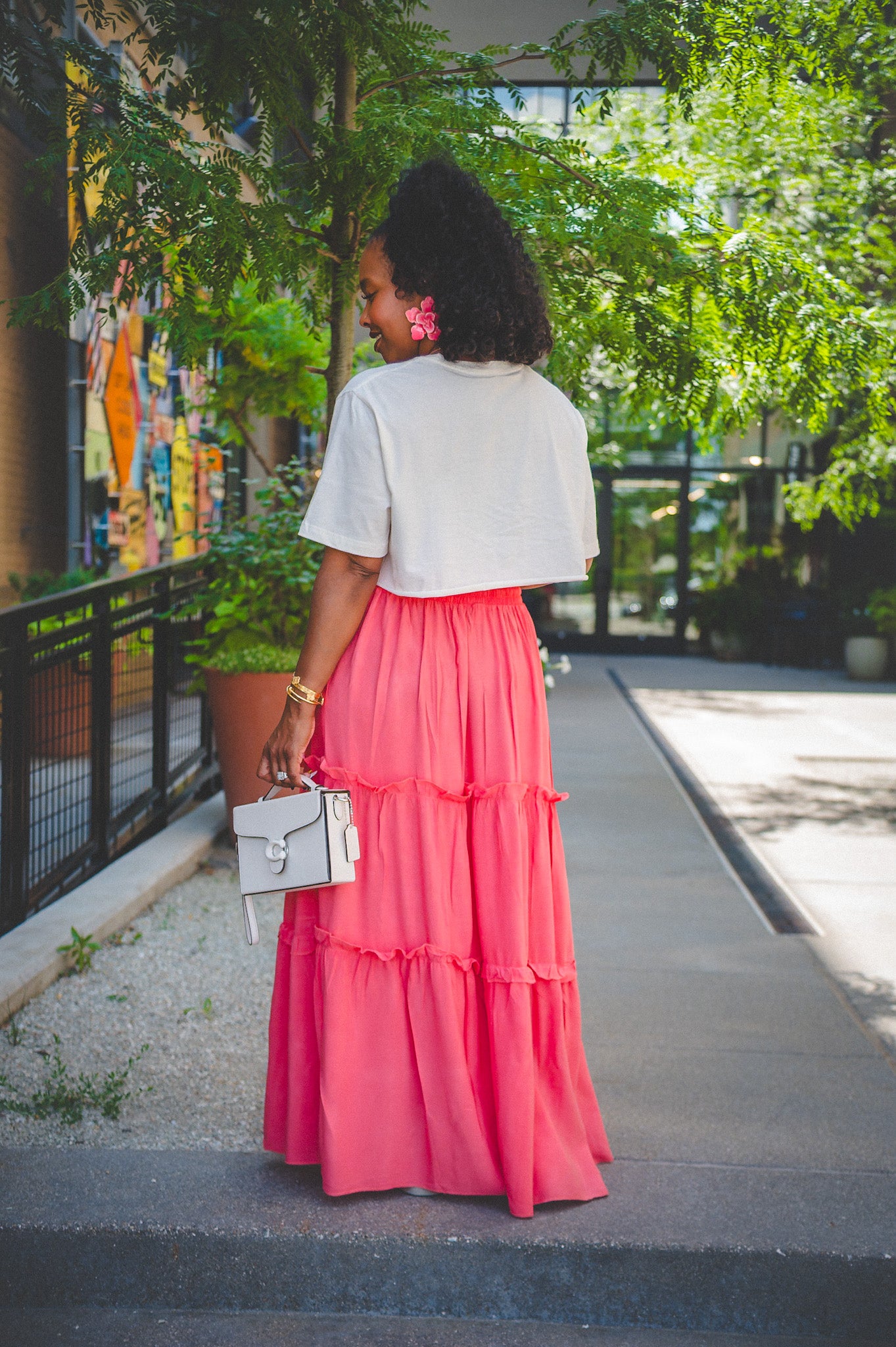 RUFFLE MAXI SKIRT up to size XL