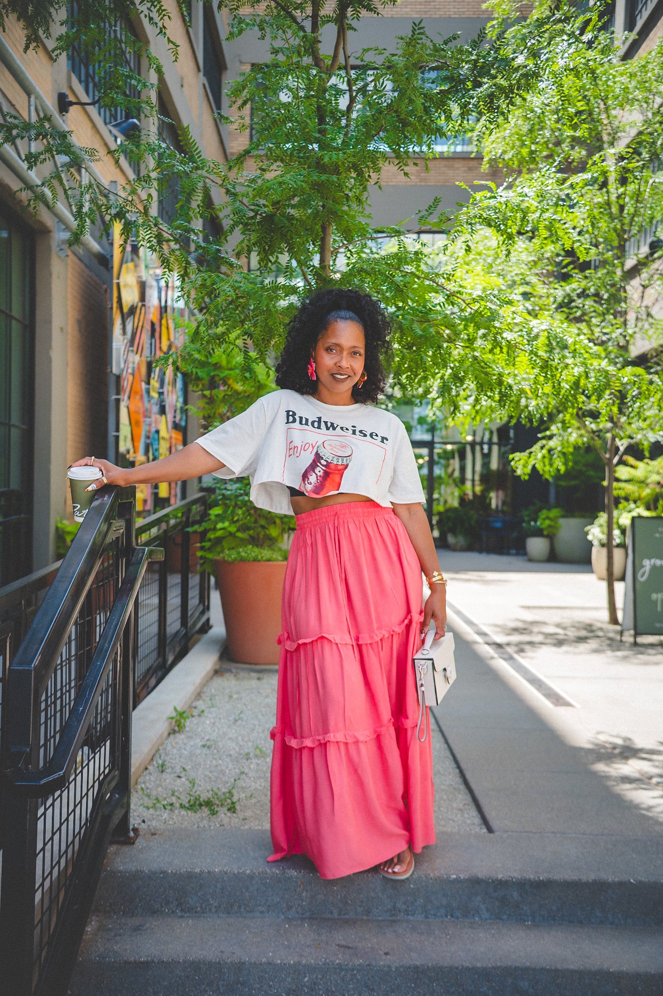 RUFFLE MAXI SKIRT up to size XL