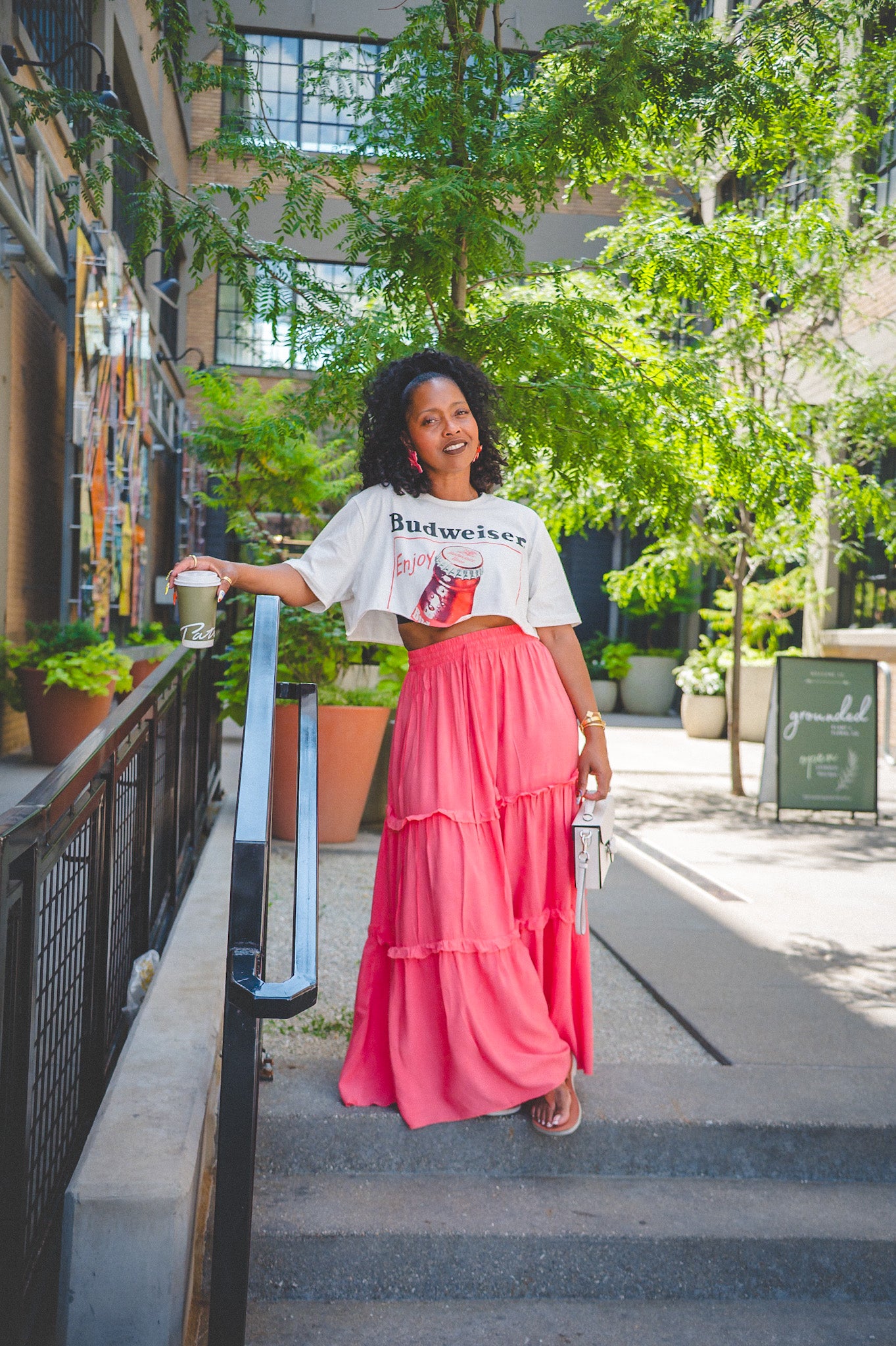 RUFFLE MAXI SKIRT up to size XL