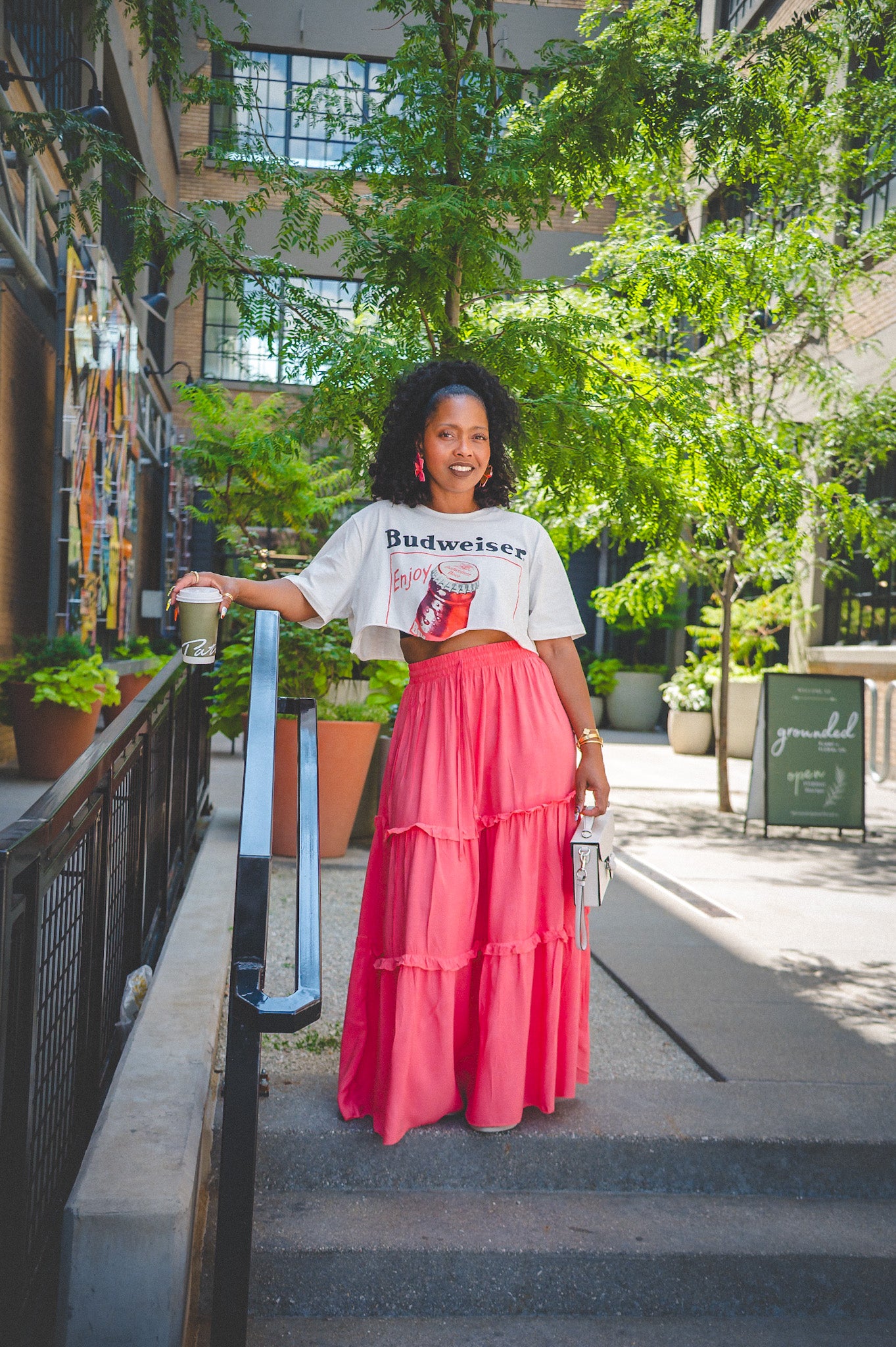 RUFFLE MAXI SKIRT up to size XL