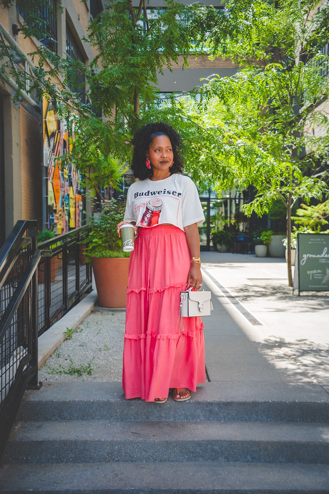 RUFFLE MAXI SKIRT up to size XL