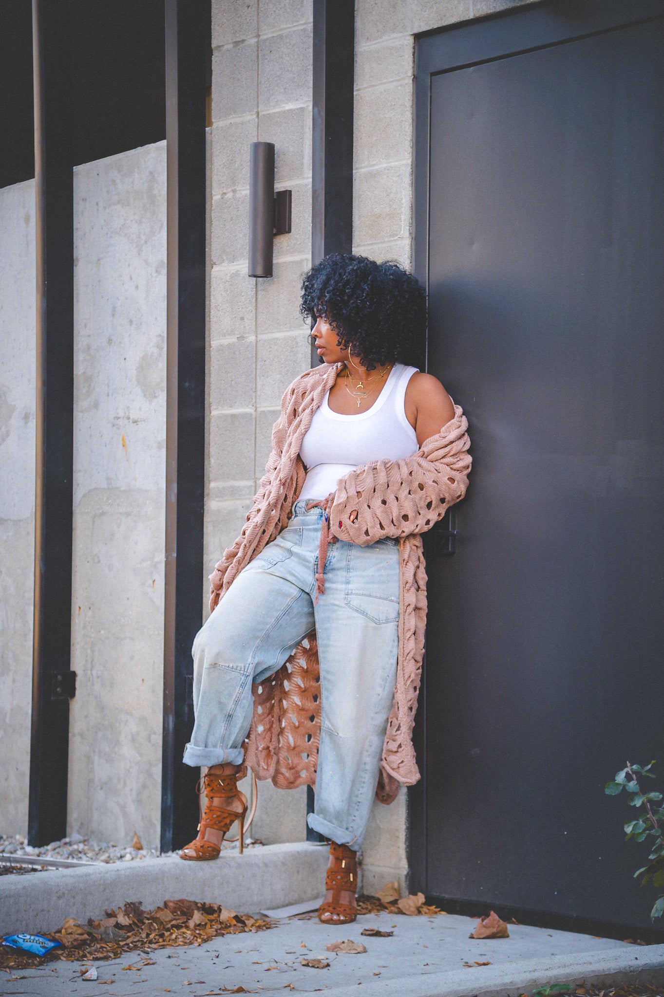 KNITTED SWEATER CARDI