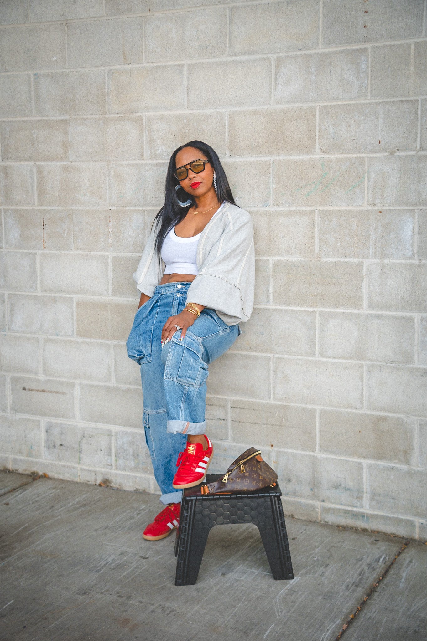 GREY BATWING CARDIGAN