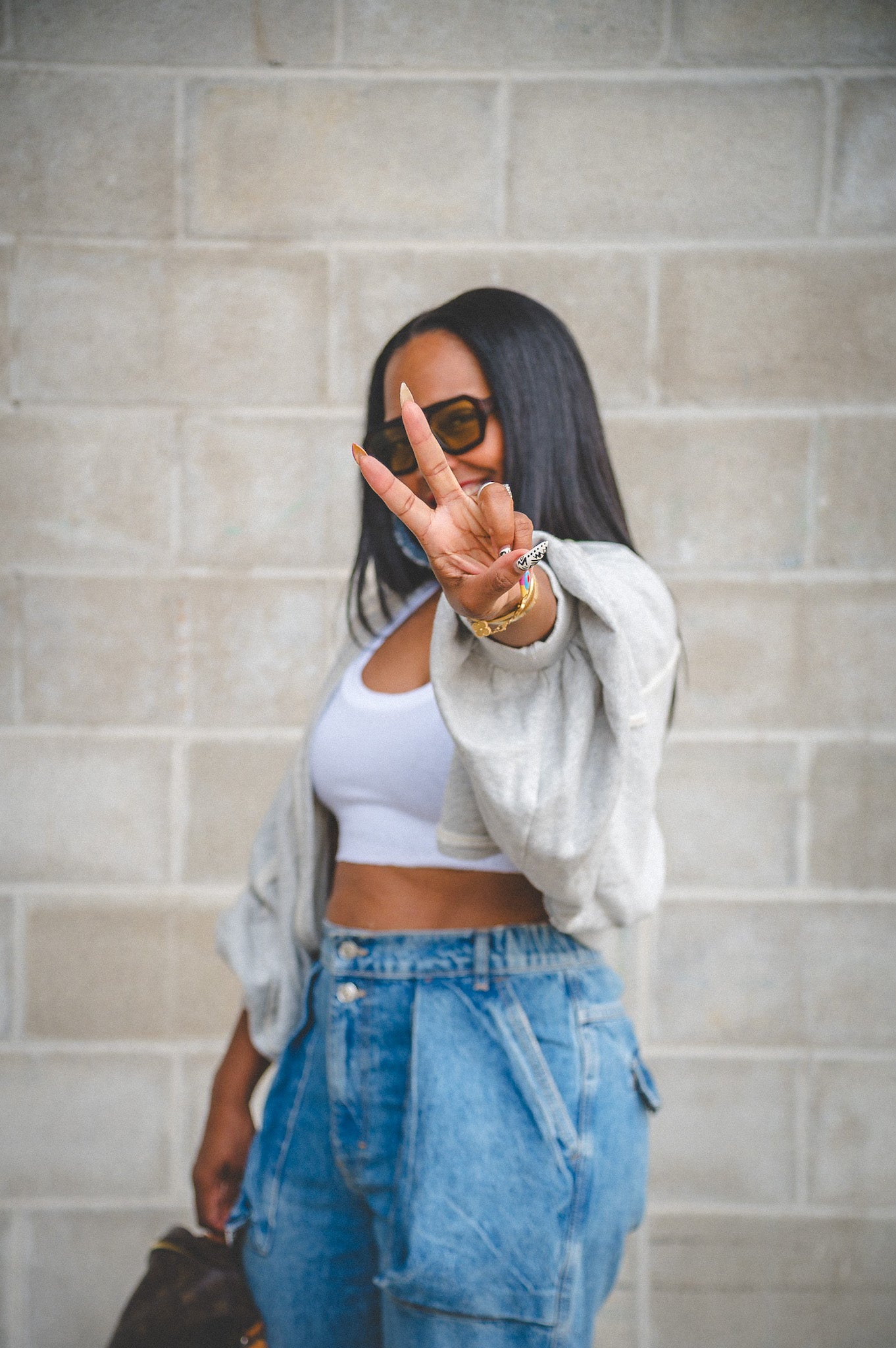 GREY BATWING CARDIGAN