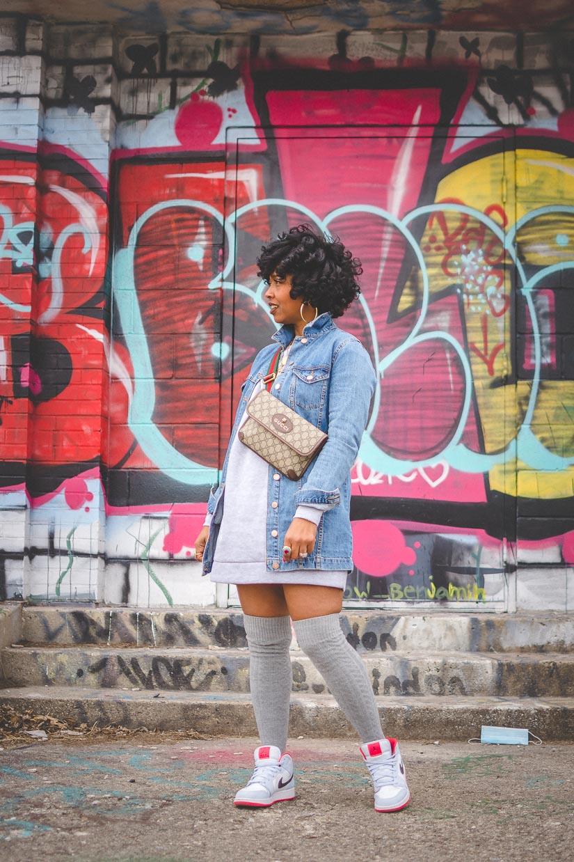 BLACK OR GRAY Sweatshirt Dress SMALL-XL Available